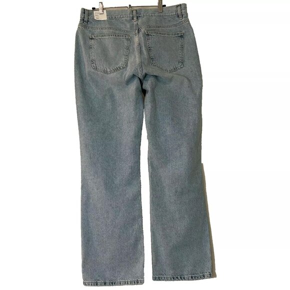 MNG Matilda Mid Rise Straight Leg Light Wash Jean plus size 32"US (44UK) - Picture 2 of 7